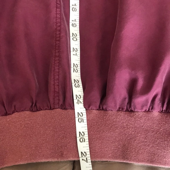 💦 Vintage Silk Comfy Bomber Lightweight Jacket/L - Picture 6 of 6